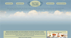 Desktop Screenshot of hotel-pension-claudia.de